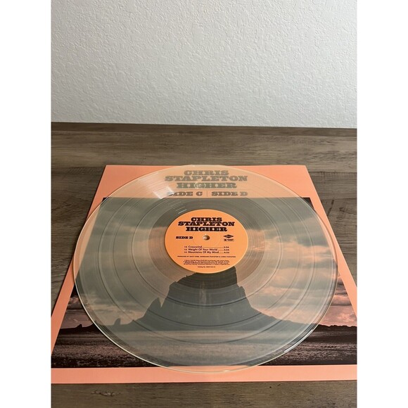 Chris Stapleton- Higher-  2LP records - White‎ Colored Vinyl Like New-NOT SEALED - Picture 16 of 16